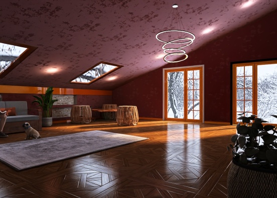 Living room ❤️  Design Rendering