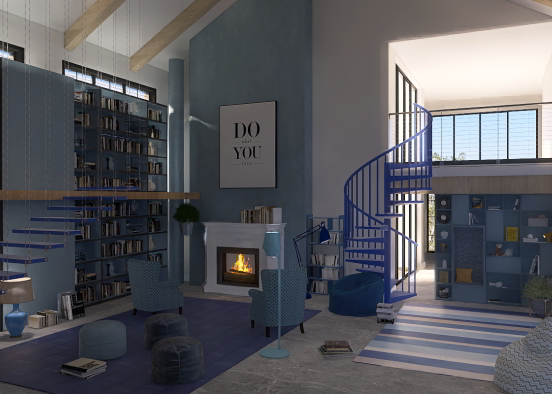 Blue library ✨💙 Design Rendering