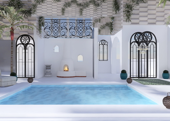 Moroccan oasis Design Rendering