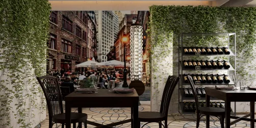 outdoor cafe