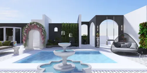 Greek courtyard 🇬🇷 
