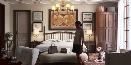 Charming American Country Bedroom