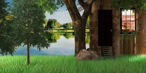 The old wooden house