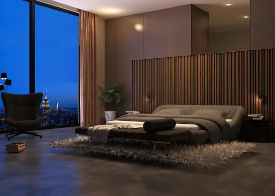 # Luxury Bedroom  Renderização de Design