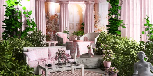 Romantic patio