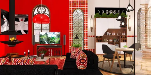 Living and Dining rooms