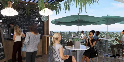 Starbucks on the Pergola 