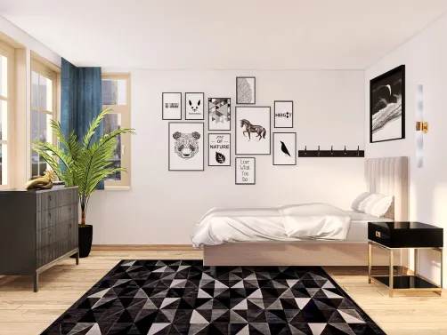 Black and white room