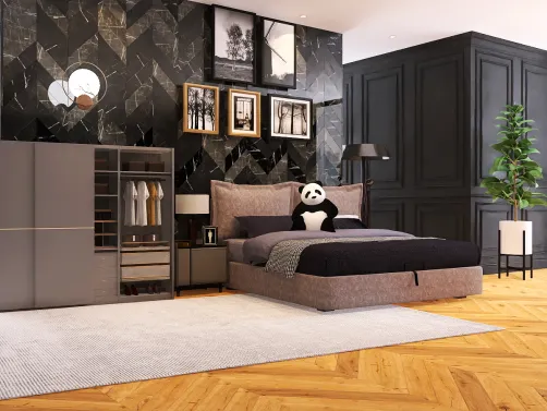 A Black/Brown Bedroom Combination ! 