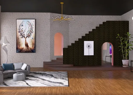 Living Room (Modern ?) Design Rendering