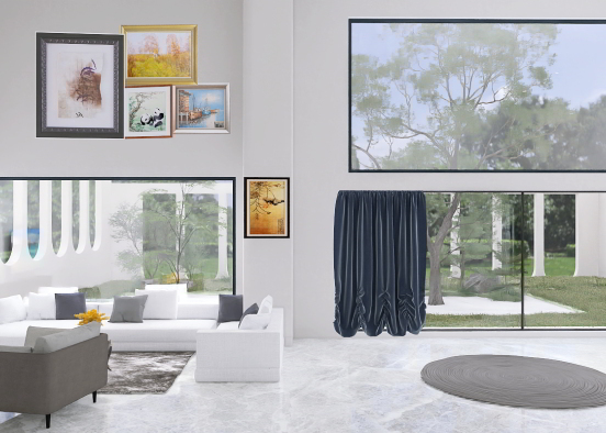 living room ✨️✨️ K.Y Design Rendering