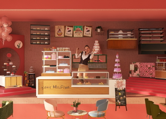 bakery shop Design Rendering