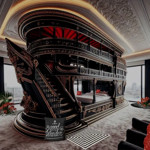 Luxury Pirate Ship Bedroom