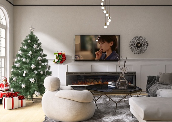 living room in winter ❄️ Design Rendering