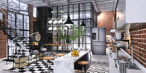 Industrial Loft Kitchen 