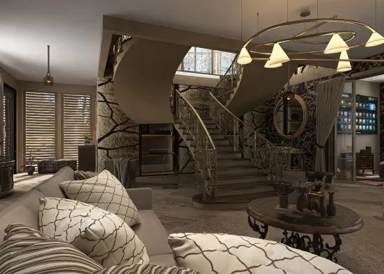 # Willow Cascade Manor Renderização de Design
