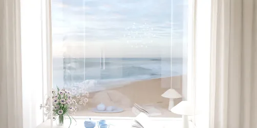 Coffee and tea with the ocean 
