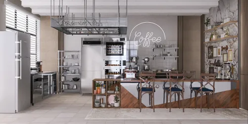 The industrial kitchen