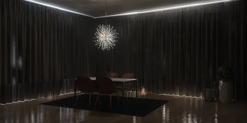 Black dining room 🖤