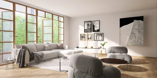 Aesthetic Grey Living Room