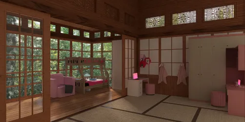 Pink kids room