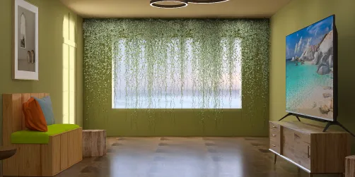 Resort bungalow living room