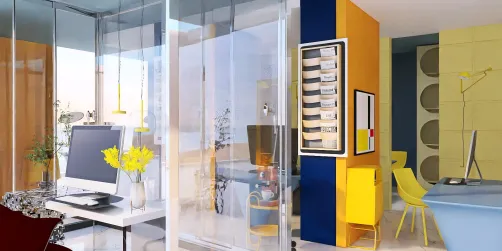 Happy office💛💙