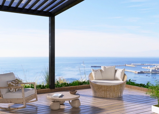 Simple outside balcony 🏝️ Design Rendering