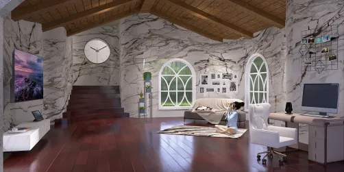 a sweet office home space 