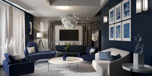 BLUE living room challenge 