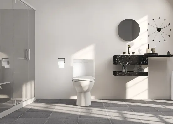 baño moderno Design Rendering
