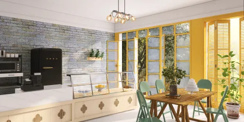 Italian style coffe shop 
