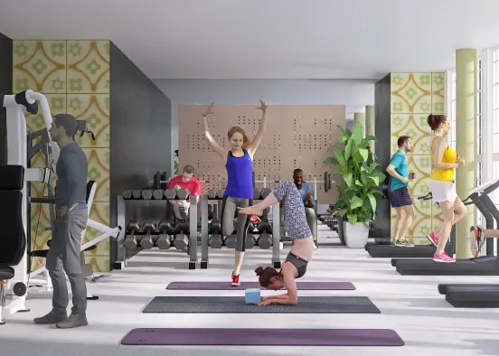 # Busy Gym Renderização de Design