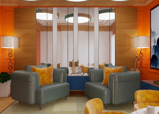 A PRIVATE MEETING ROOM Design Rendering