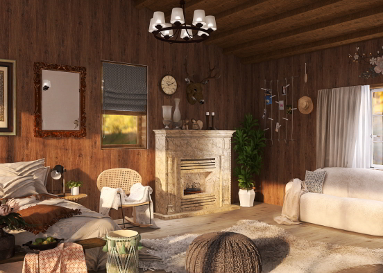 Country cabin in the woods ✨️  Design Rendering
