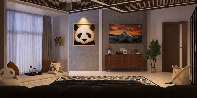 Panda Lover Bedroom 
