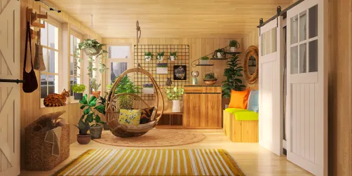 Entrance hall in a village house.🏠🧡