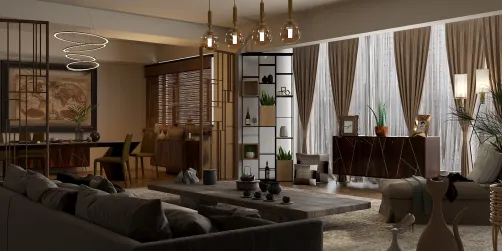 Open floor plan. Dining room / Living RM