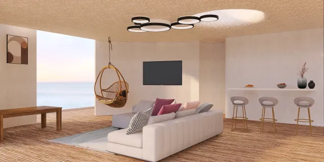 Simple coastal living room ☀️🌊