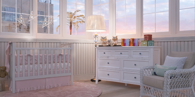 Sunset Baby Girl Room