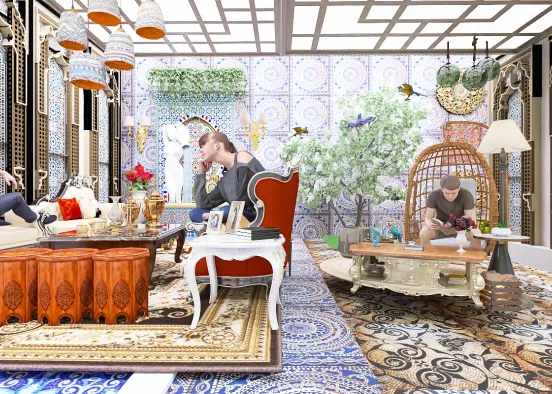 A Moroccan Style Home 🌺❤️🥰 Design Rendering