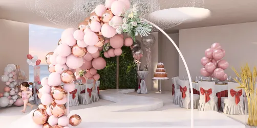 Elegant baby shower party 