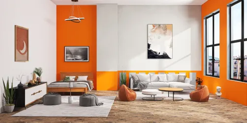 Orange Bedroom