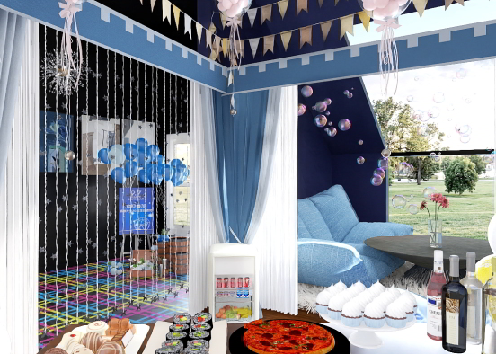 Pajama's party Design Rendering