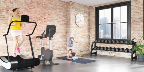 Sale de sport simple 