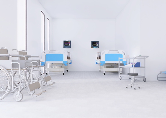 Patient room Design Rendering