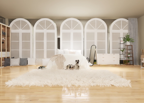 A majestic bedroom Design Rendering