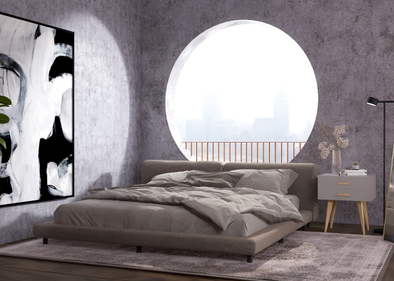cozy modern sleep Design Rendering