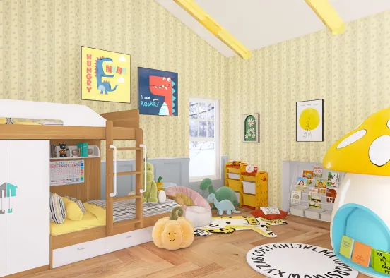 A room for the children  Design Rendering