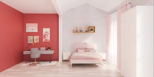 Quarto de adolecente Rosa